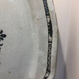 Faience dish "black ass" with floral pattern 18th century