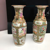 Baluster vase China XIXth Canton