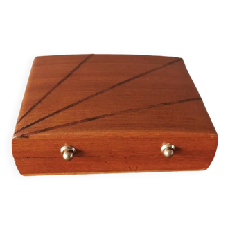 Vintage wooden marquetry box