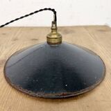 Industrial Black Enamel Light, 1930s