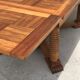 Set table and 4 chairs in walnut 1940