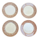 Set of 4 dessert plates Creil & Montereau – Labrador model