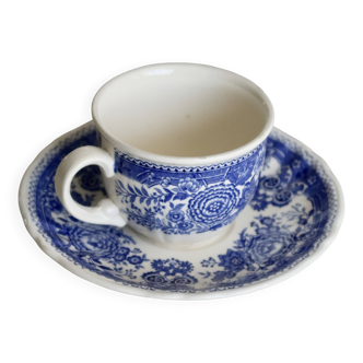 Vintage Villeroy & Boch porcelain cup and saucer, “Burgenland” decor