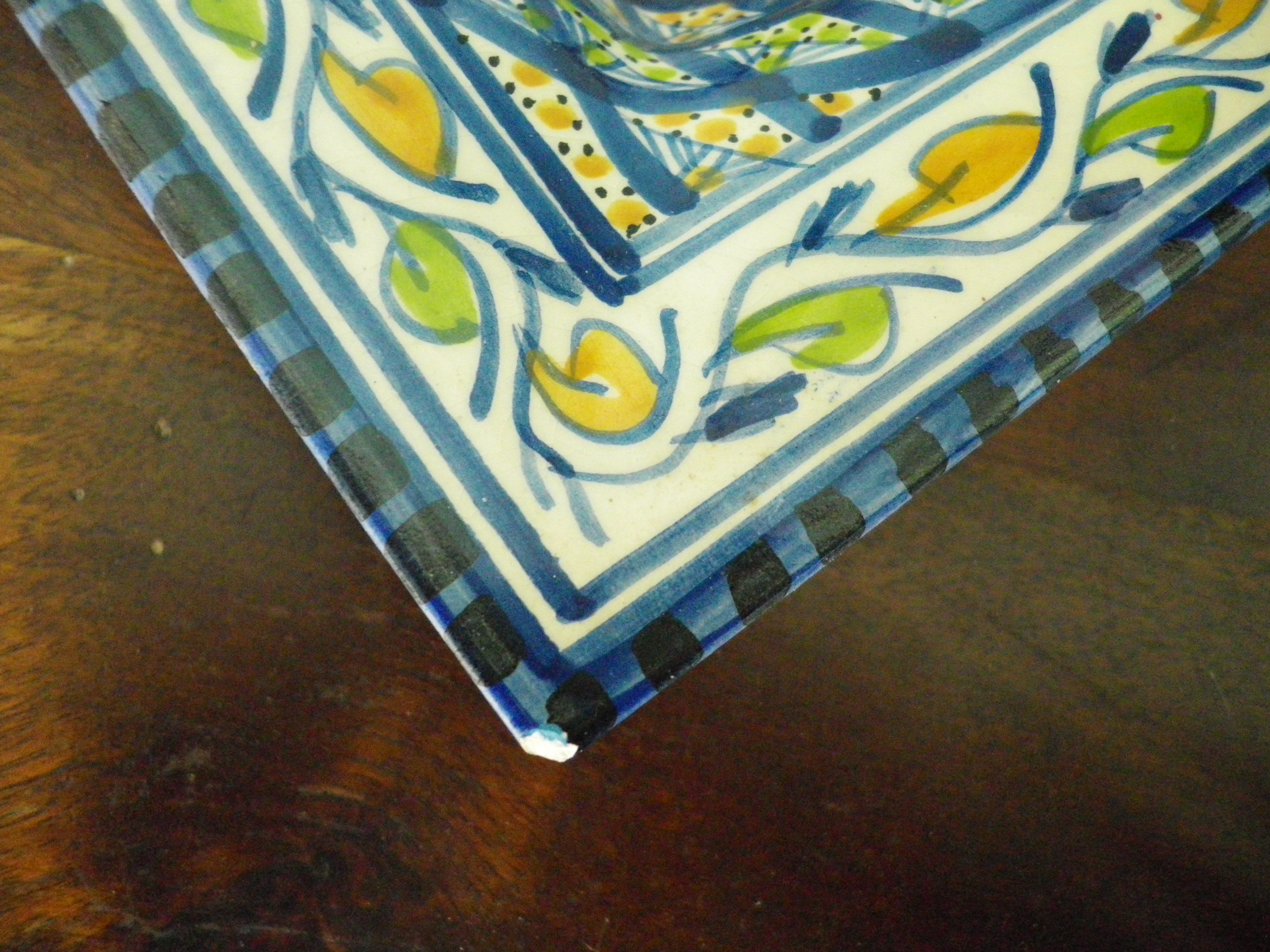 Cendrier en céramique émaillée fait main