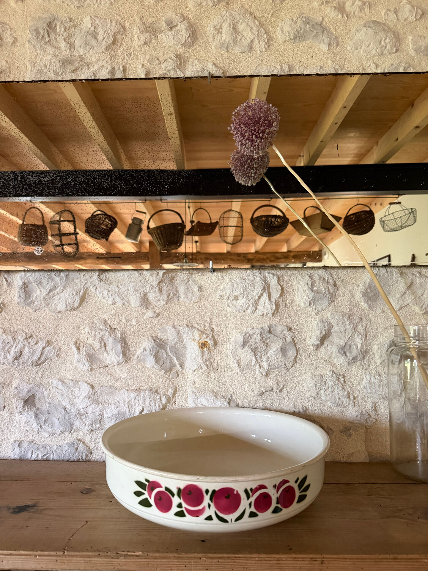 Large earthenware salad bowl from Salins