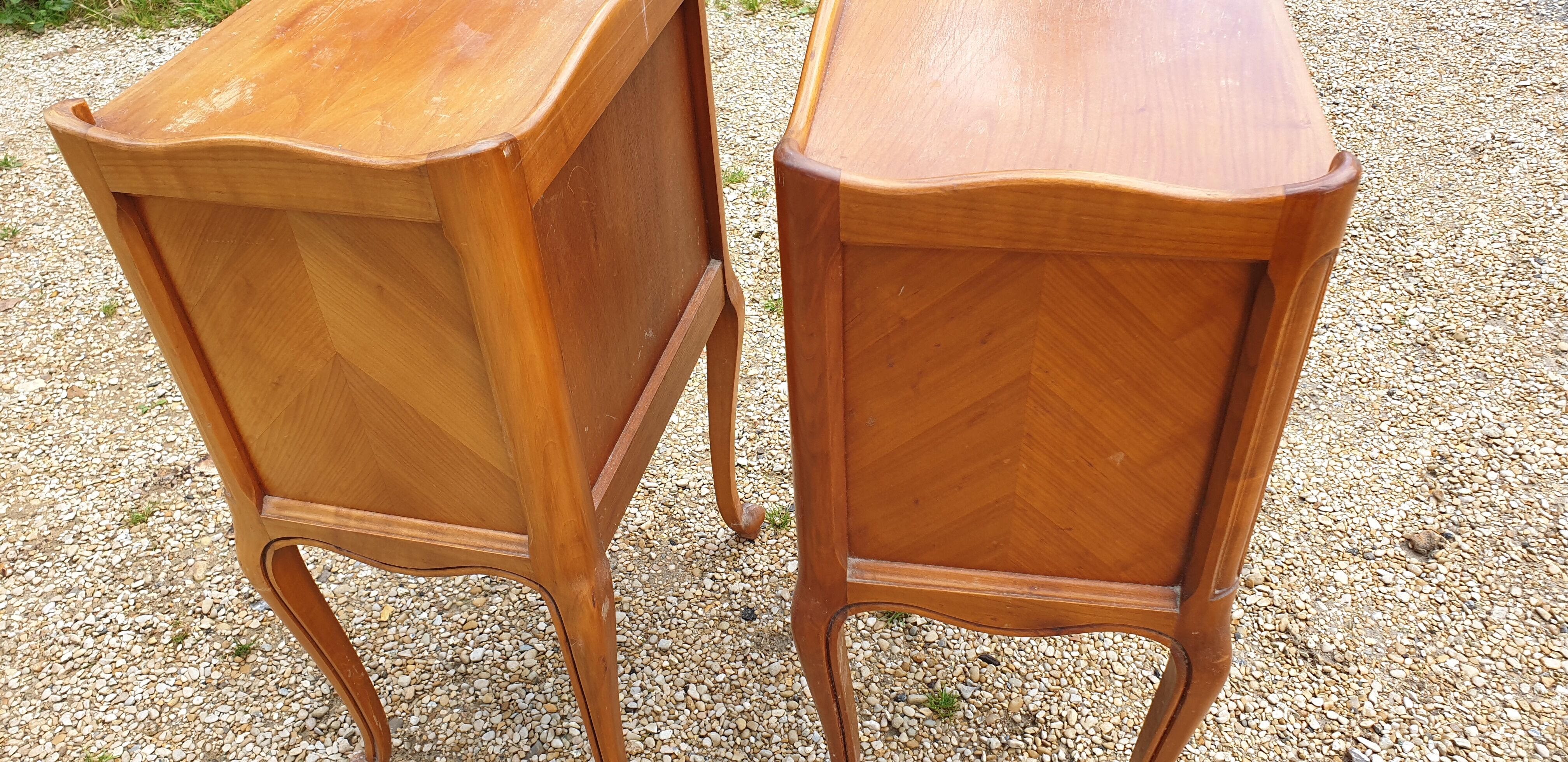 Pair of bedside table Louis XV