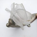 Art Deco wall light. Rose in glass paste.