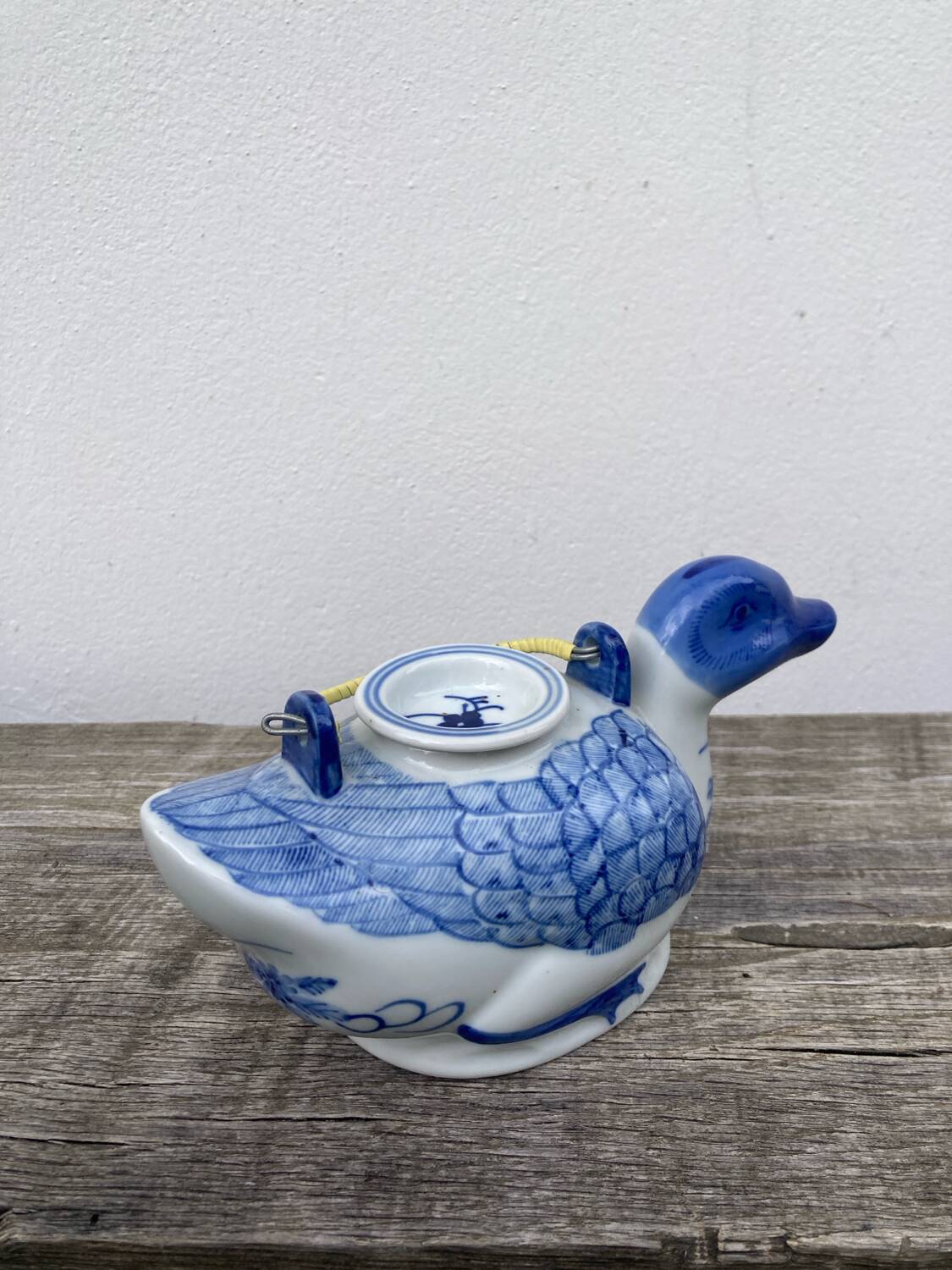 Chinese blue duck teapot