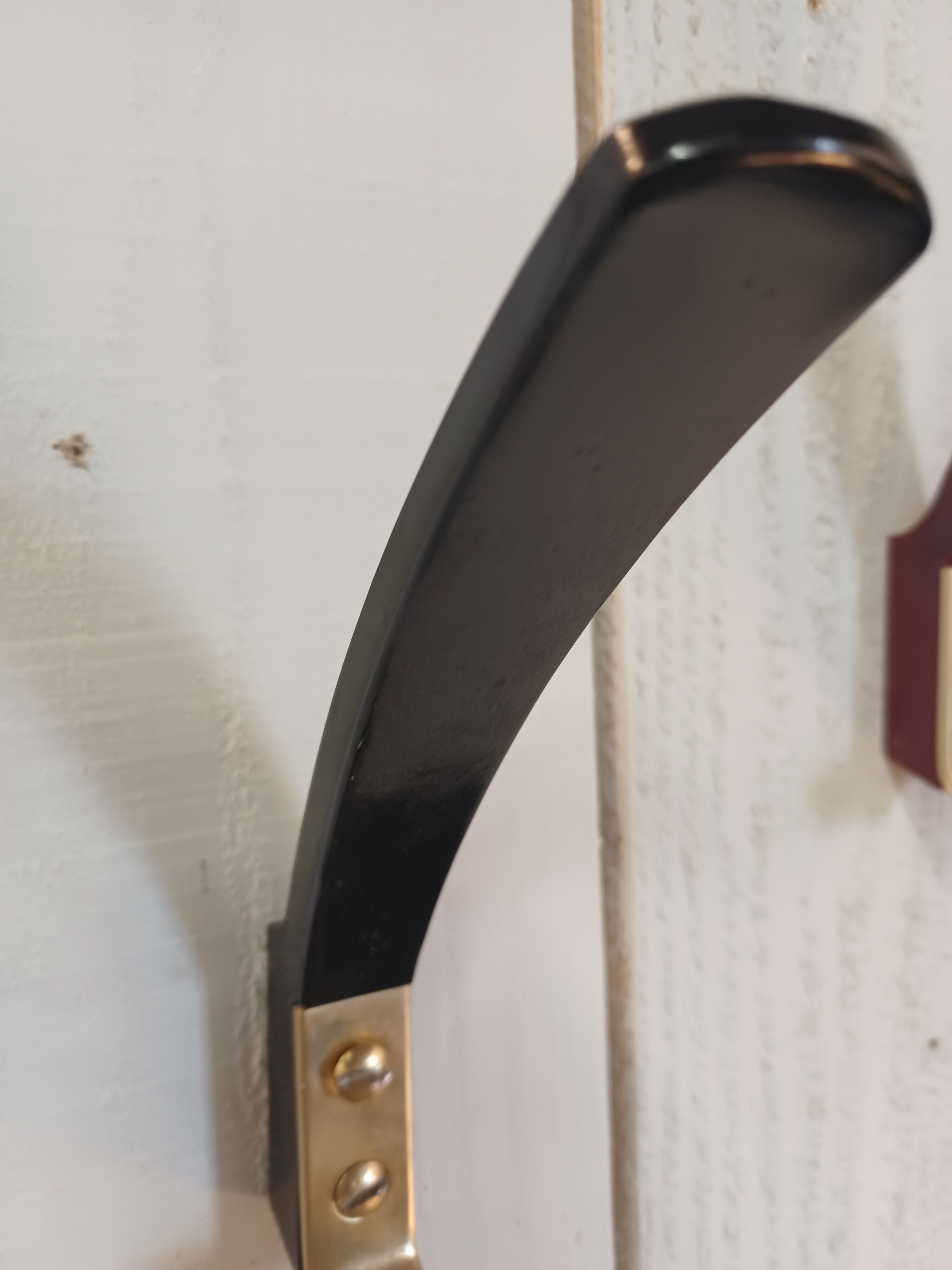 10 hooks, KM Austria, bakelite and brass