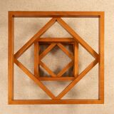 Table Corinto en verre et bois, Italie 1970