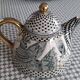 Art ceramic coffee/tea service by linda hojem (1999) - 10 pieces
