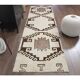 1970s Vintage Turkish Hand-Knotted Wool Cotton Beige Runner Rug 94x316