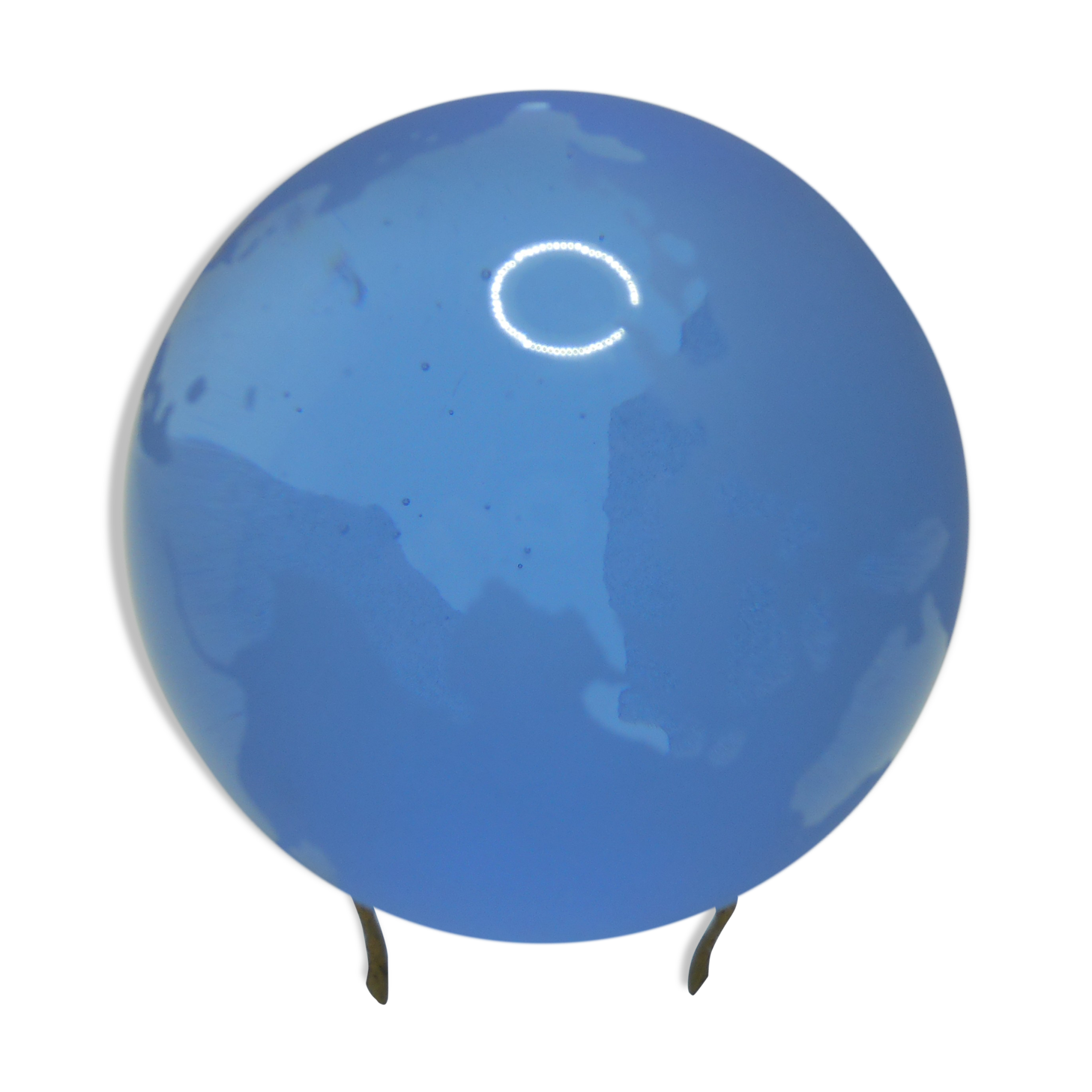 Vintage earth crystal planet earth paper press