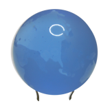 Vintage earth crystal planet earth paper press