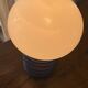 Blue lacquered metal spring lamp