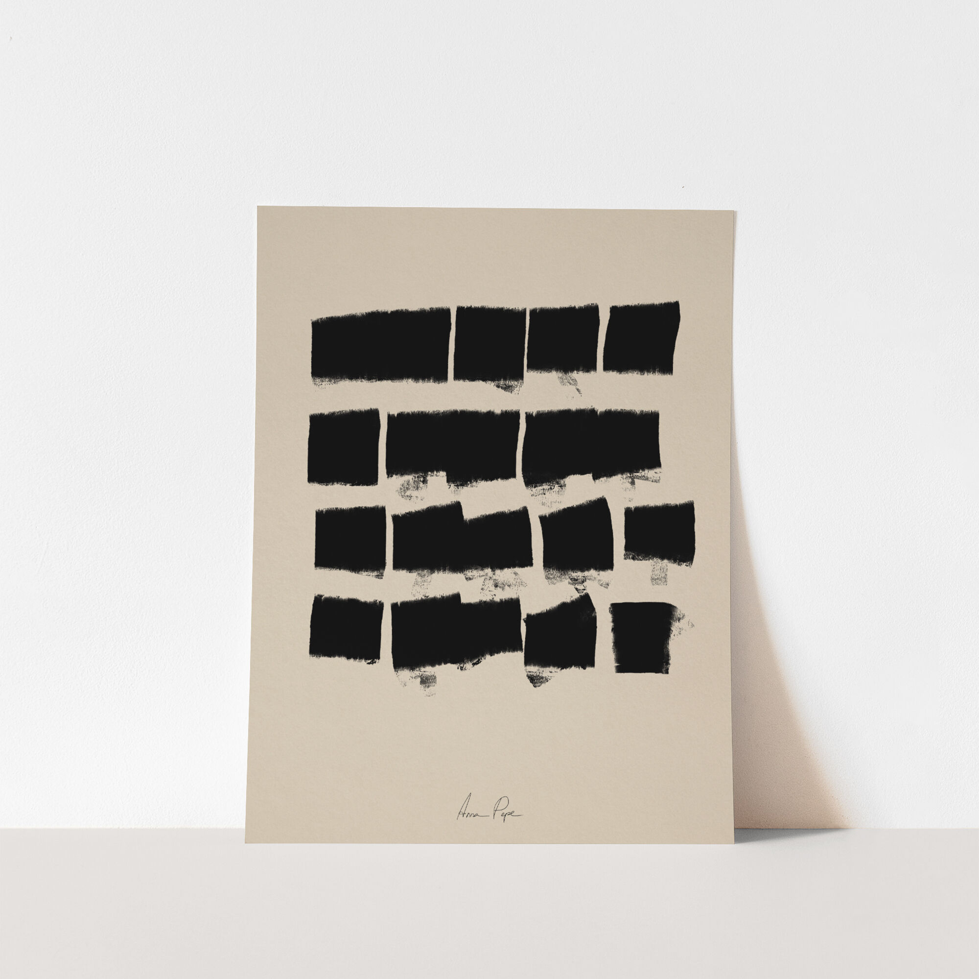 Framed abstract giclee art print 50x70cm