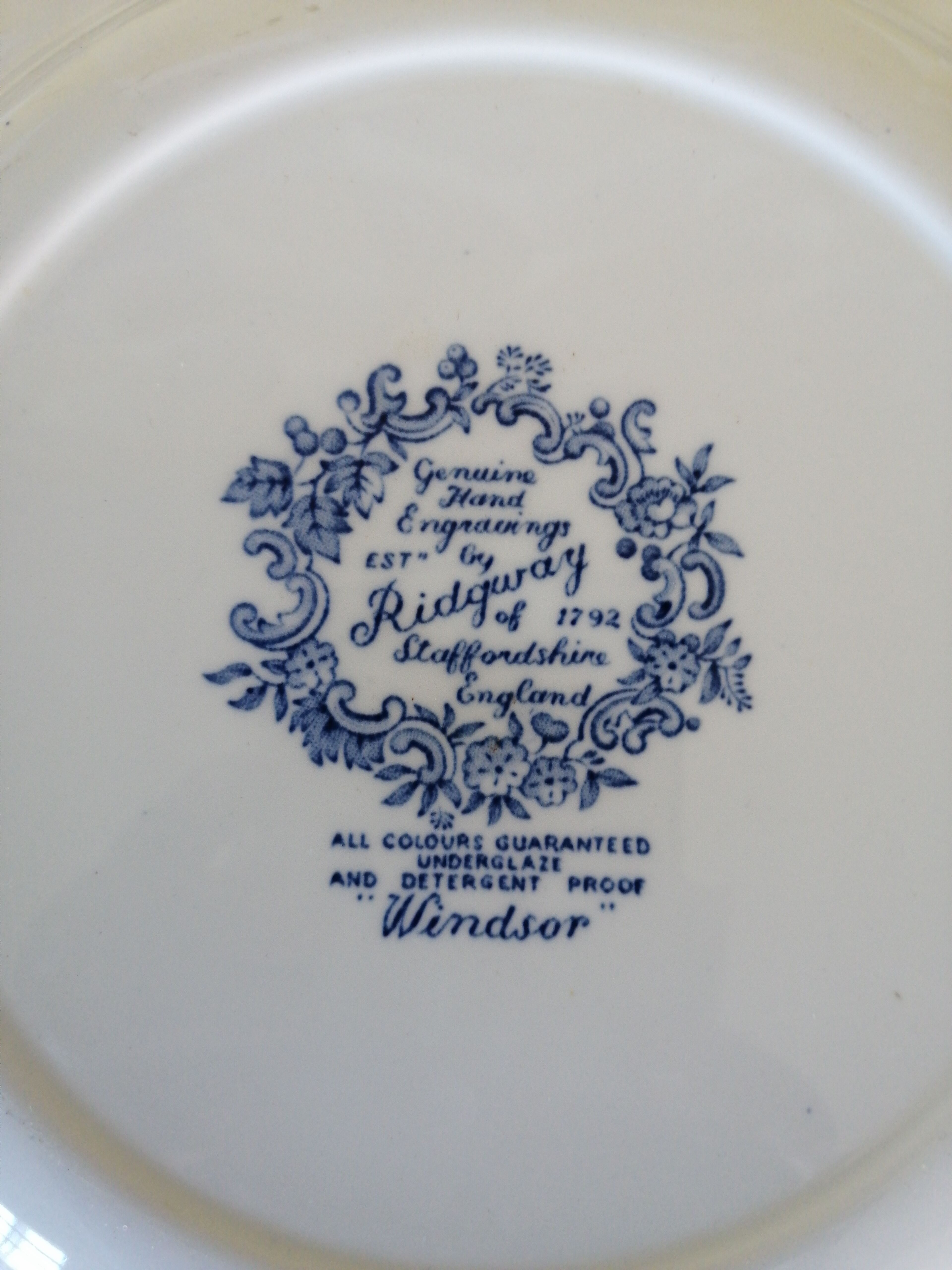 Lot of 8 flat plates Ridgway Staffordshire England