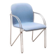 Blue and chrome 'Neon Light' armchair by Alfred Homann