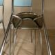 Table formica bleu et ses 4 chaises