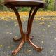 Table d'appoint ronde pied central en bois massif