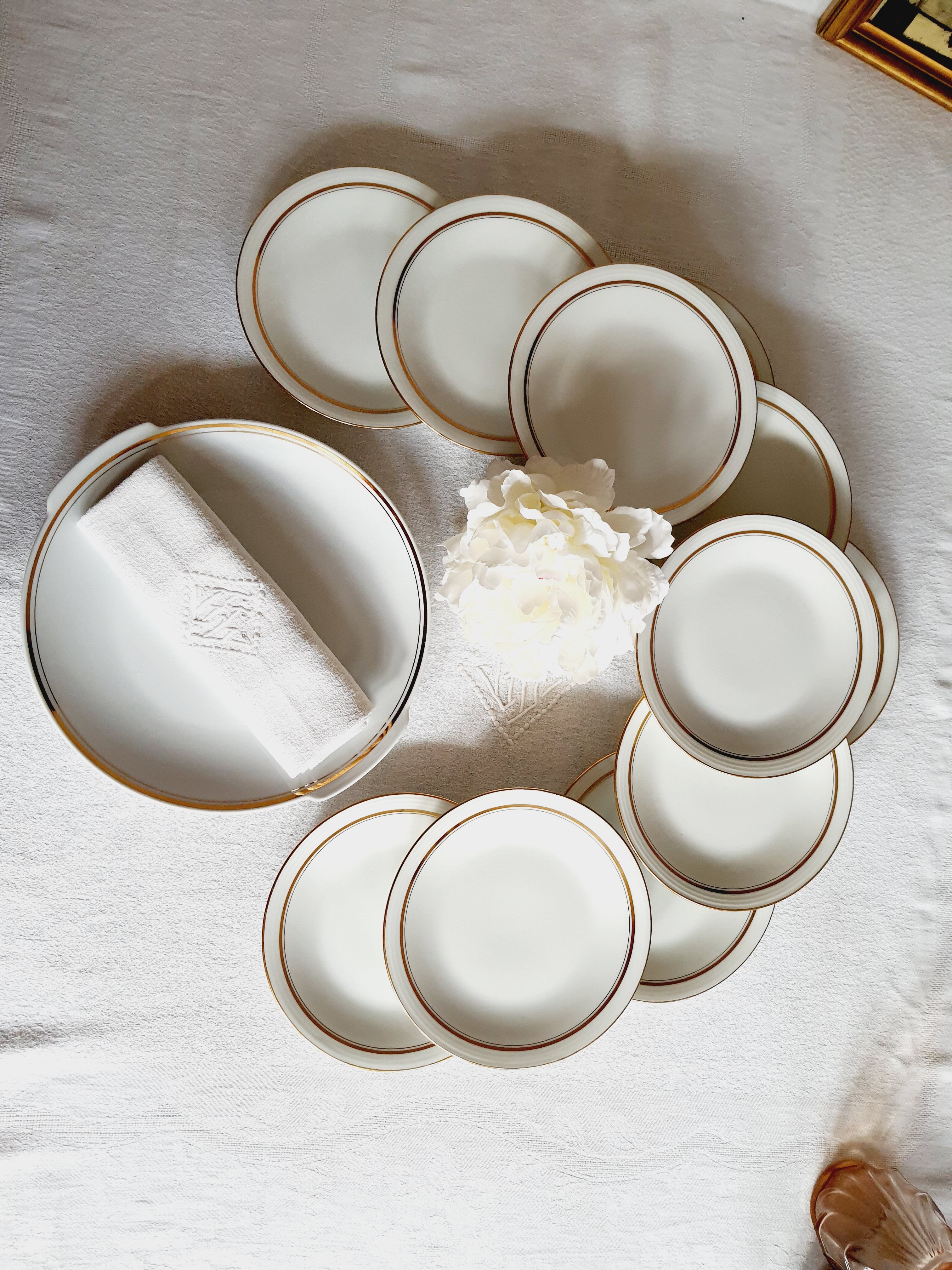 Limoges & Bavaria porcelain dessert service