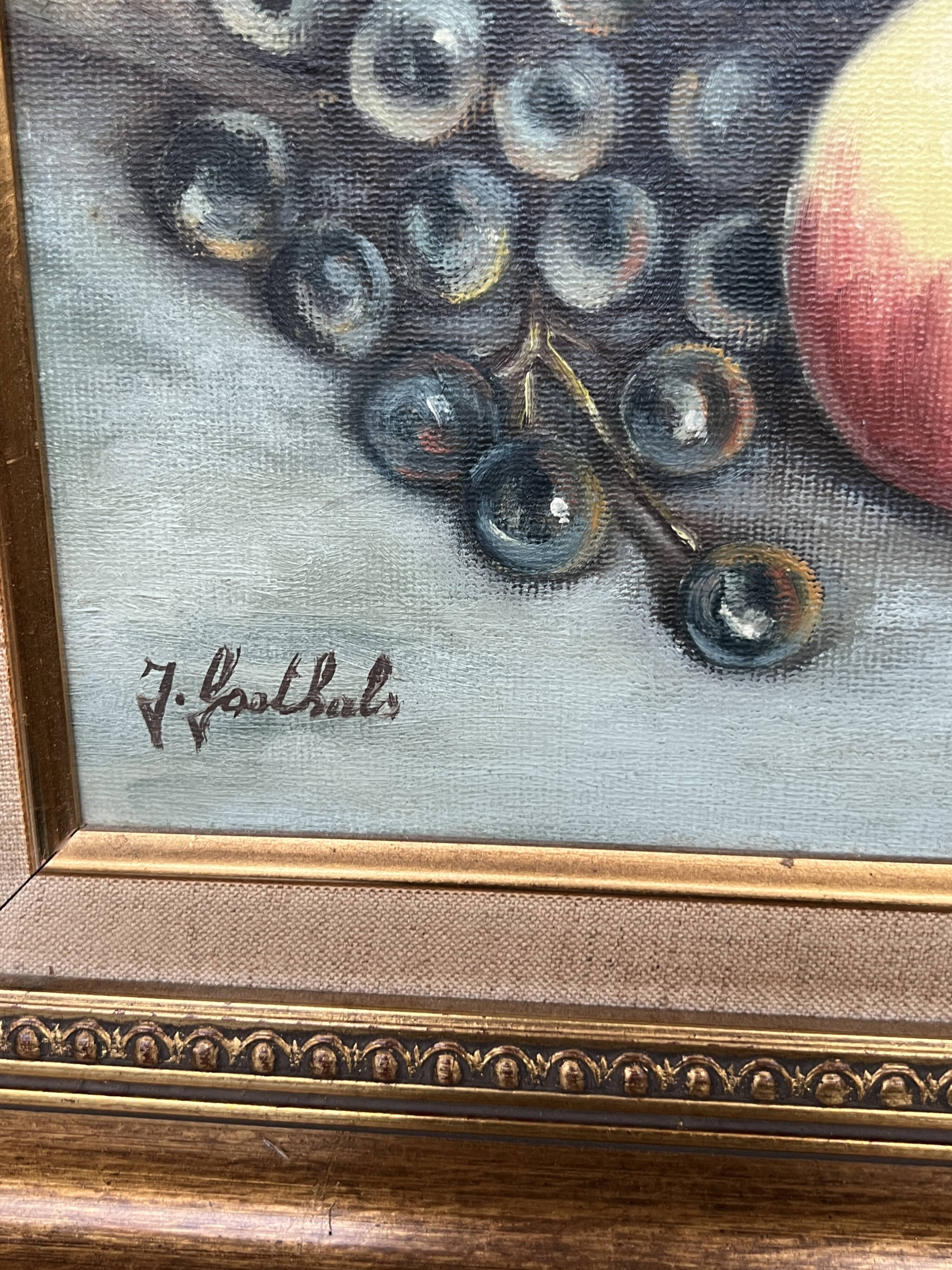 J. Gosthals. Still life. Oil on canvas.