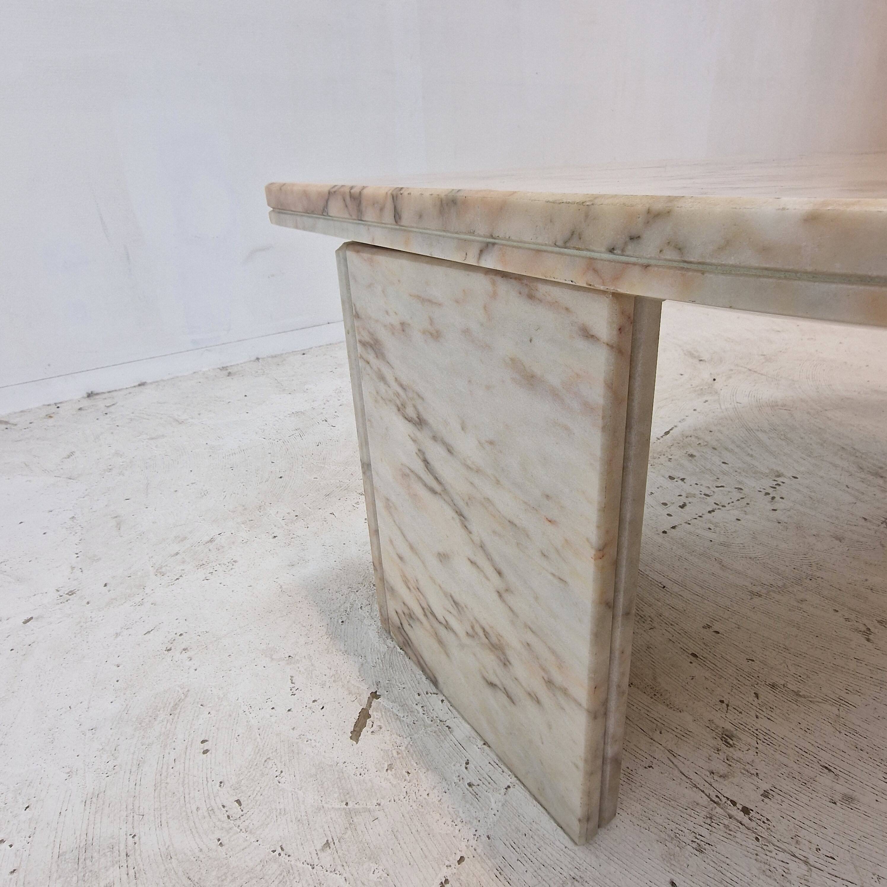 Italian Marble Coffee or Side Table, 1980s
