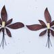 Pair of vintage metal sheets patinated around 1970'