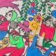 Mexican painting on amate paper