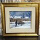 André Poirson (20th century) – Animated winter scene – Oil on canvas