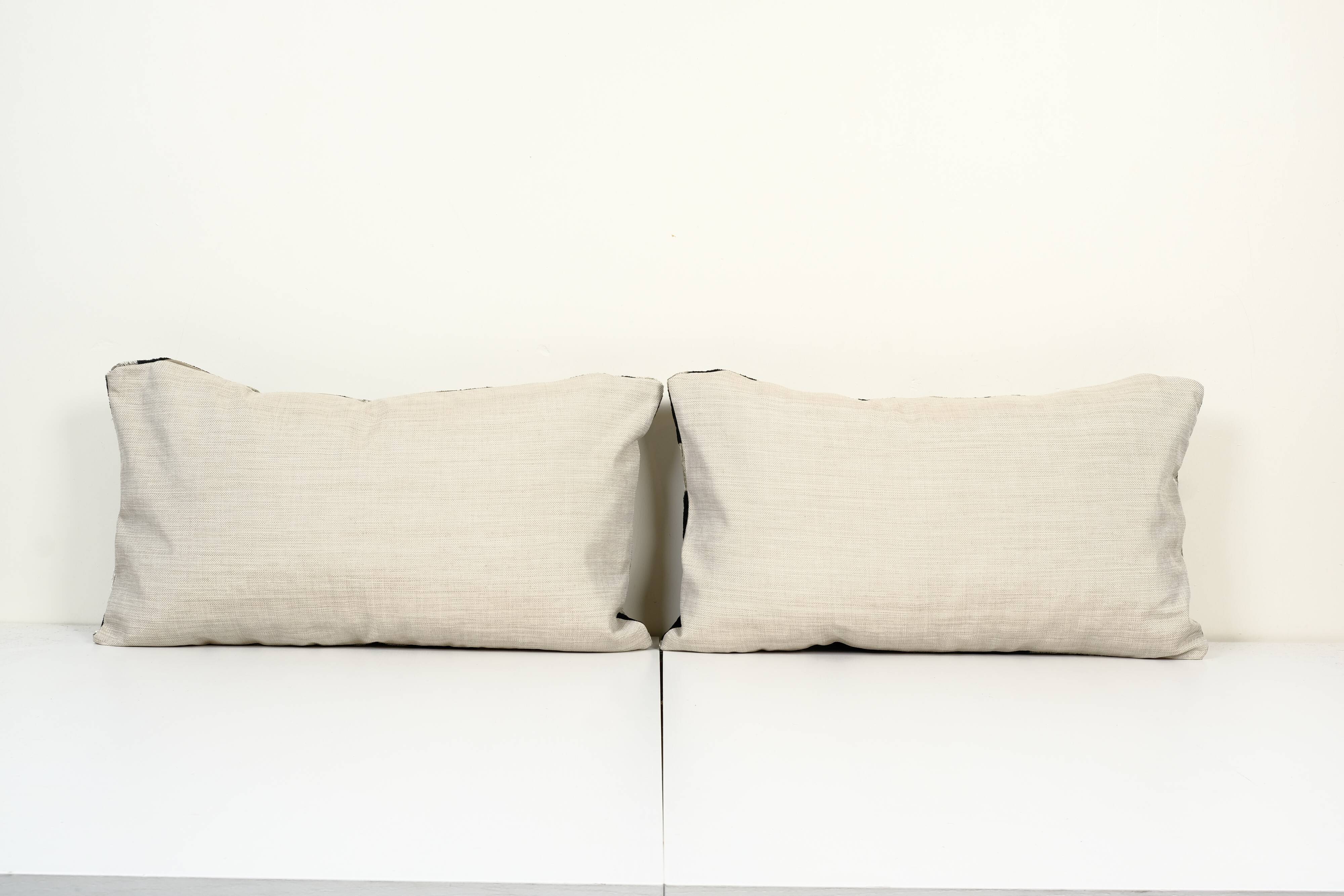Paire de coussin ikat