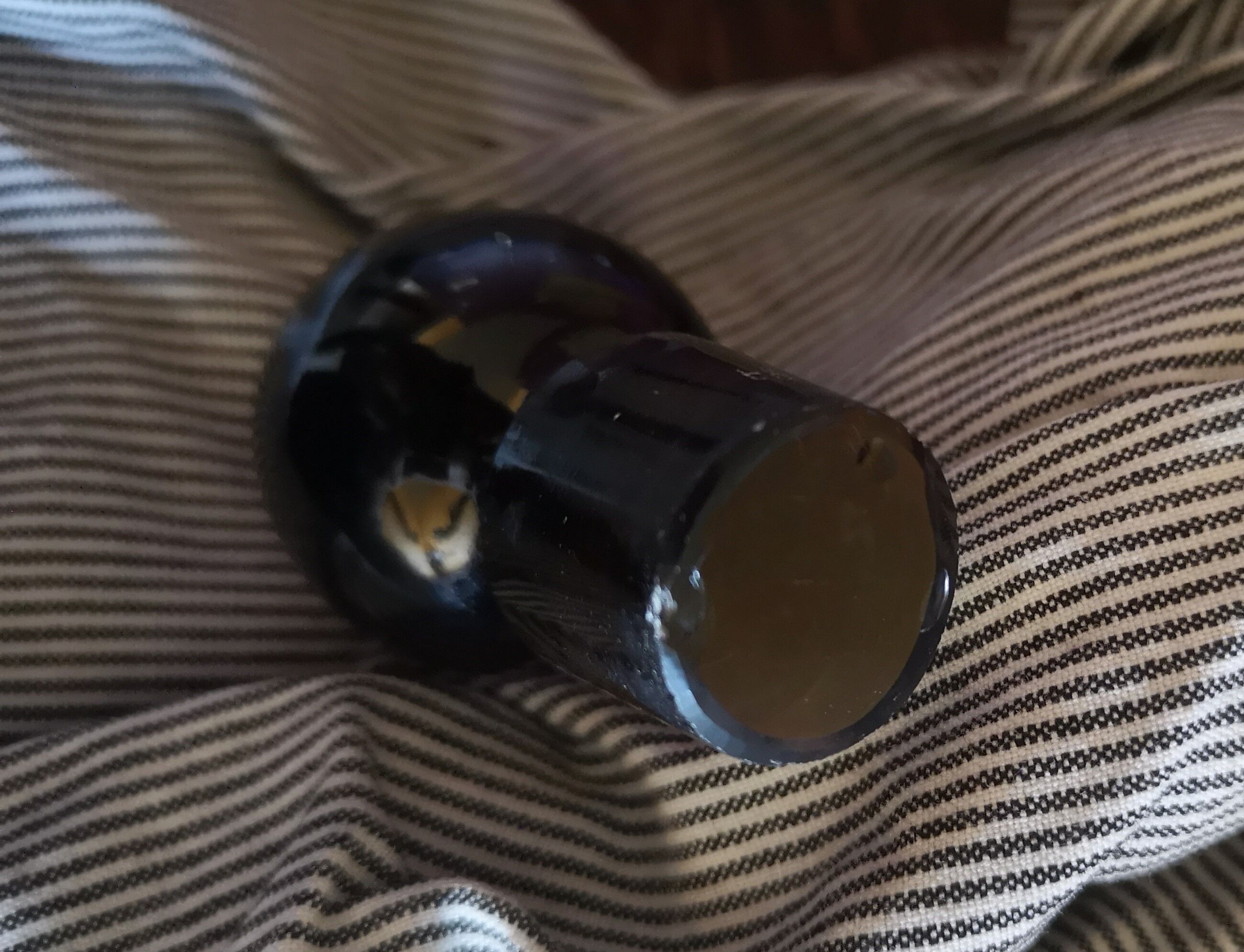 Grey smoked crystal bottle/carafon - 1970s/80s