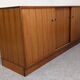 Modernist enfilade in rosewood attributed to O. Borsani, Italy circa 1970.