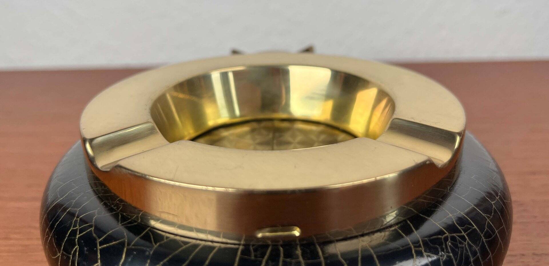 Modern vintage German metal ashtray, 1960s