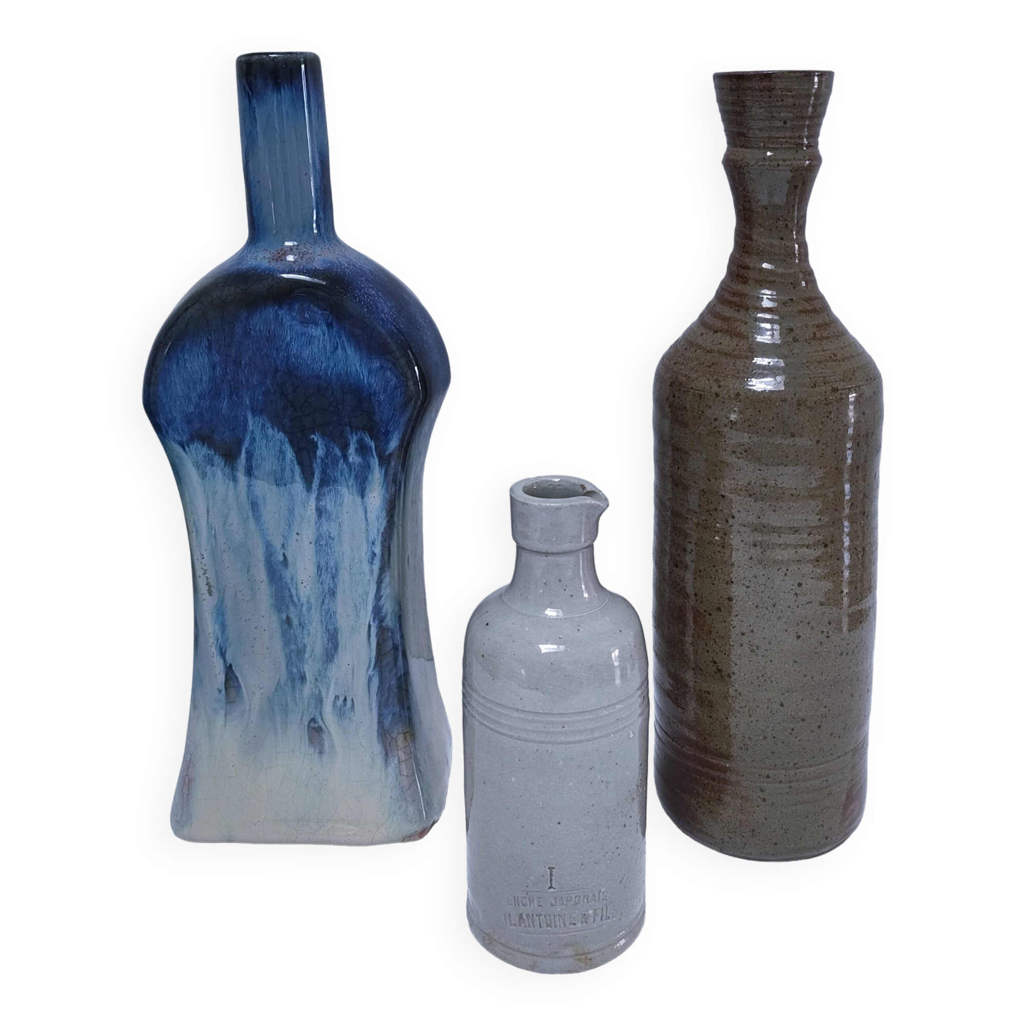 Three vintage soliflore ceramics