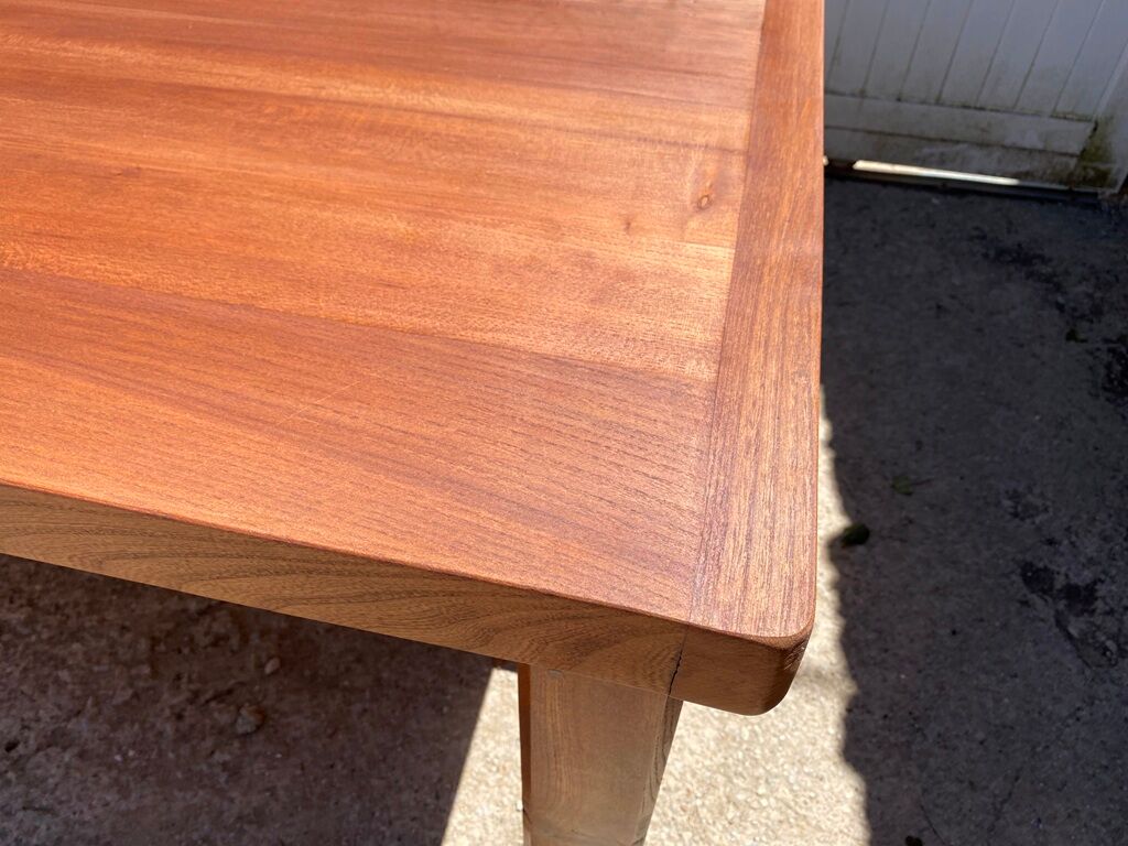 Solid oak dining farmhouse table 1980