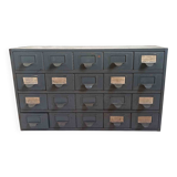 Metal workshop cabinet with 20 drawers, width 69 cm
