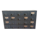 Metal workshop cabinet with 20 drawers, width 69 cm