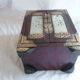 Mother-of-pearl wood jewelry box & chinoiserie brass