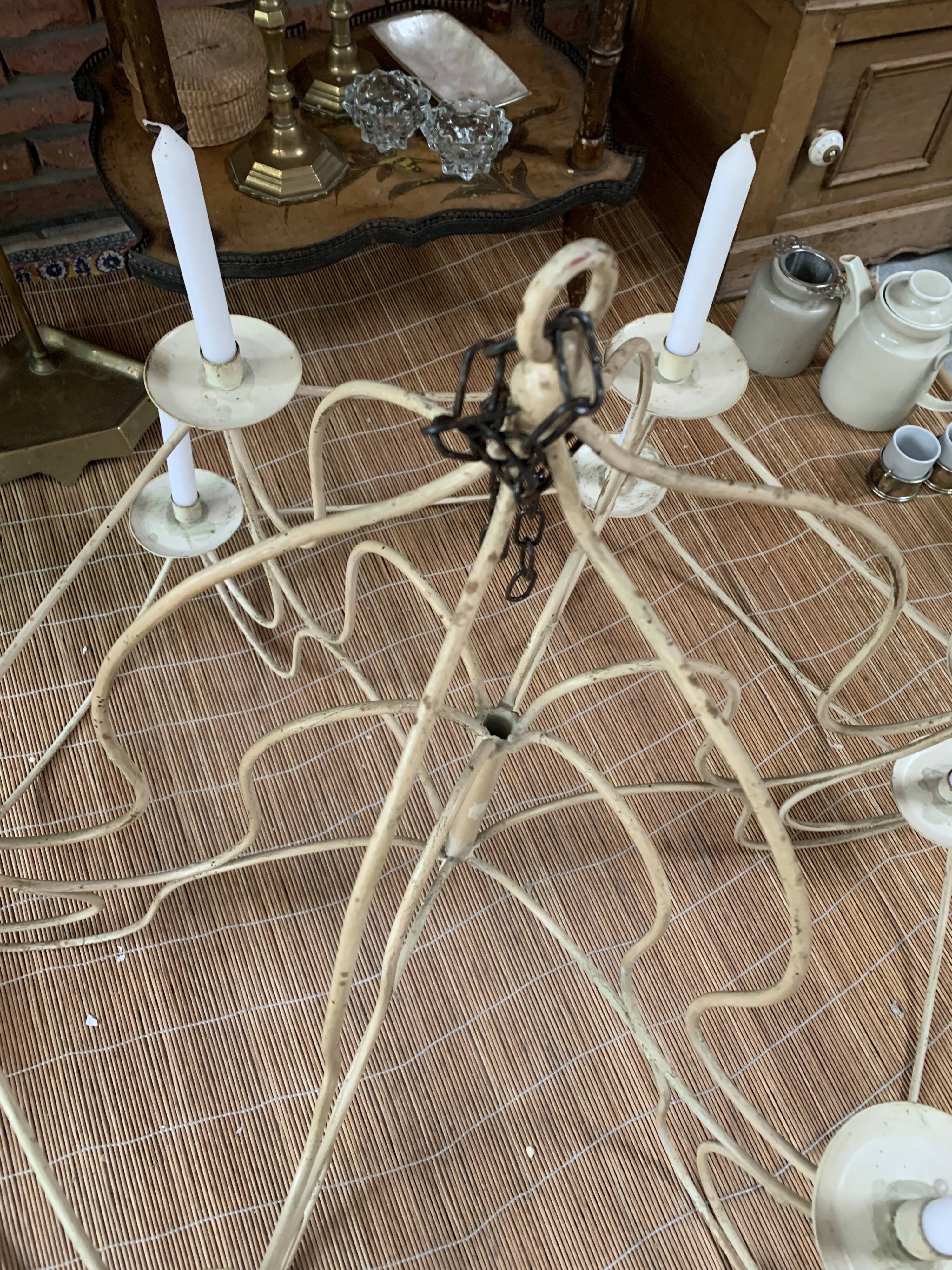 Lustre with real candles