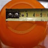 Vintage orange glass lampshade