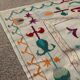 Tapis kilim suzani blanc bleu multicolore – 240x170 cm