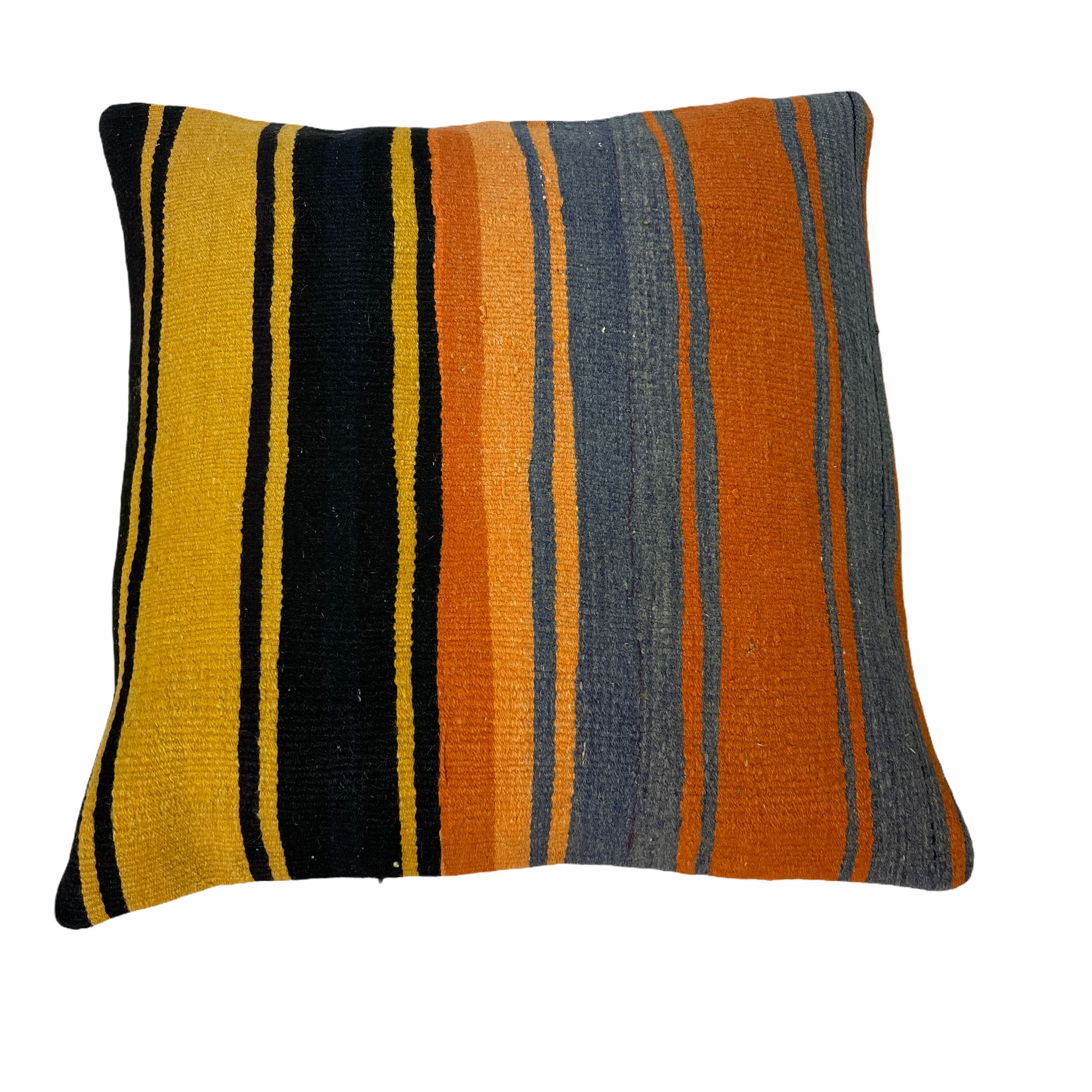 Vintage Turkish Kilim Cushion Cover , 60 x 60 cm