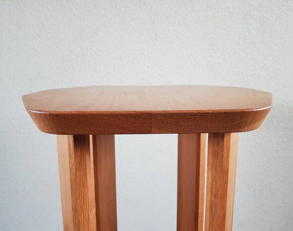 Table de bout en bois vintage années 80