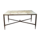 Table basse laiton et marbre vintage années 60