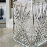 Chiseled glass carafe