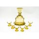 Service à liqueur carafe en cristal Art Déco, République tchèque, années 1930.
