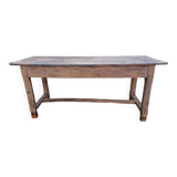 19th century country farm table in oak