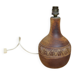 Pied de lampe en grès