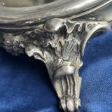 19th century mirror and silver table centrepiece